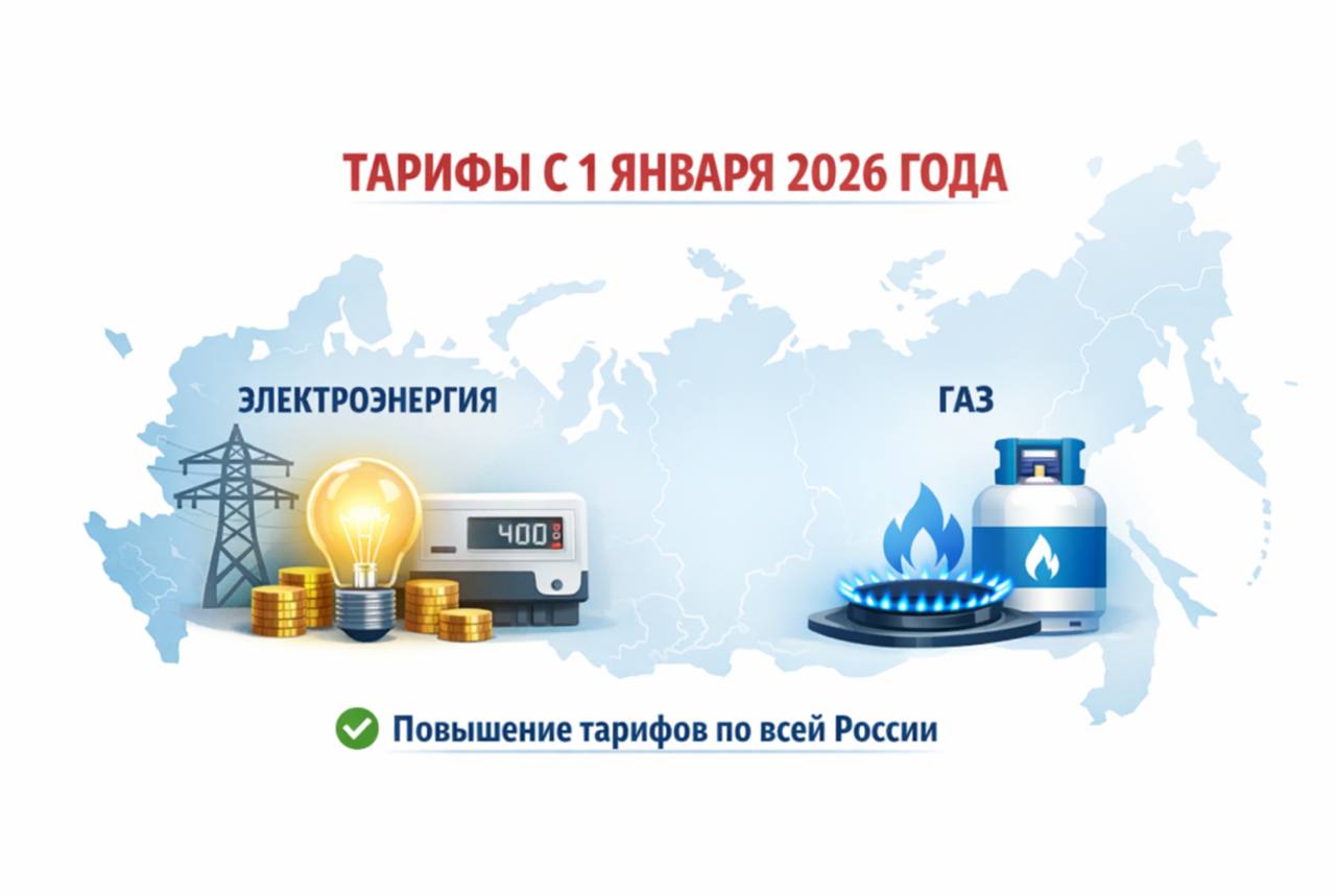 Минэнерго Республики Дагестан информирует о повышении тарифов на электроснабжение и газоснабжение по всей России