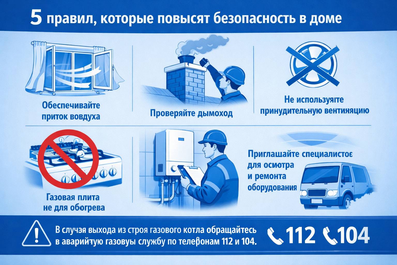 Зима, газ и открытые окна: 5 правил, которые повысят безопасность в доме