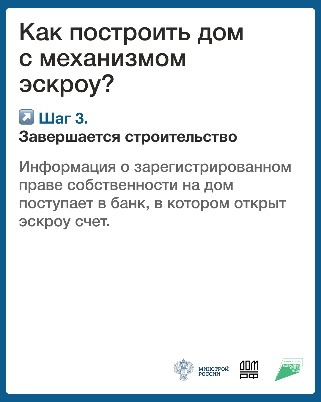 Минстрой России информирует граждан о ключевых мерах безопасности при приобретении жилья с использованием счетов эскроу