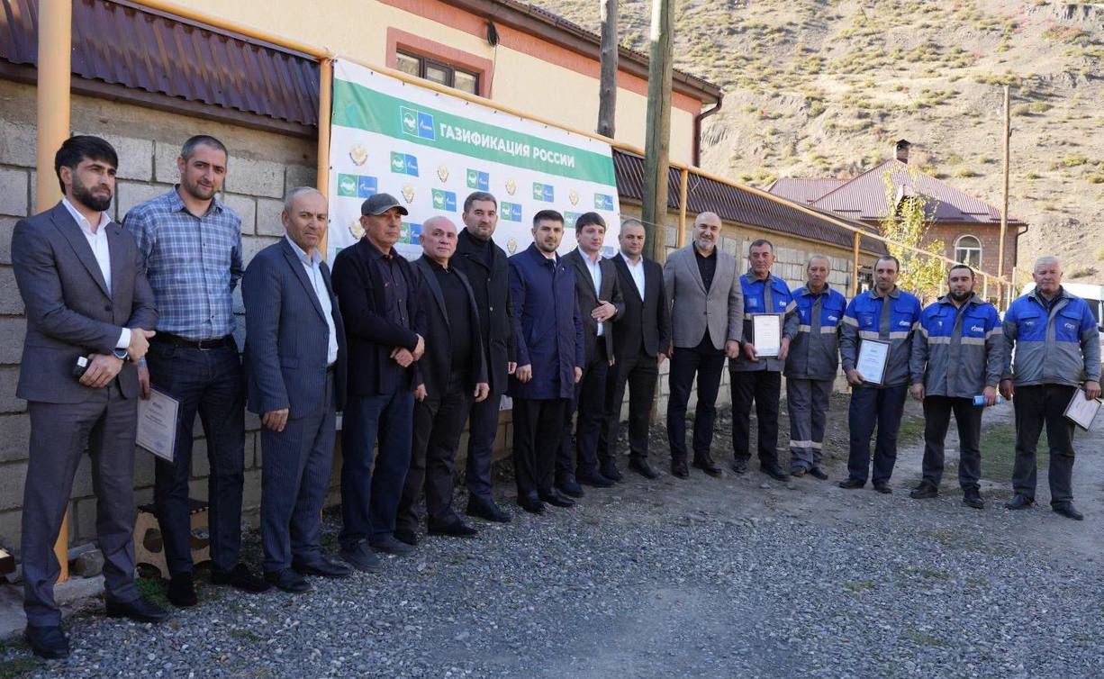 В селе Смугул Ахтынского района состоялась торжественная церемония газификации