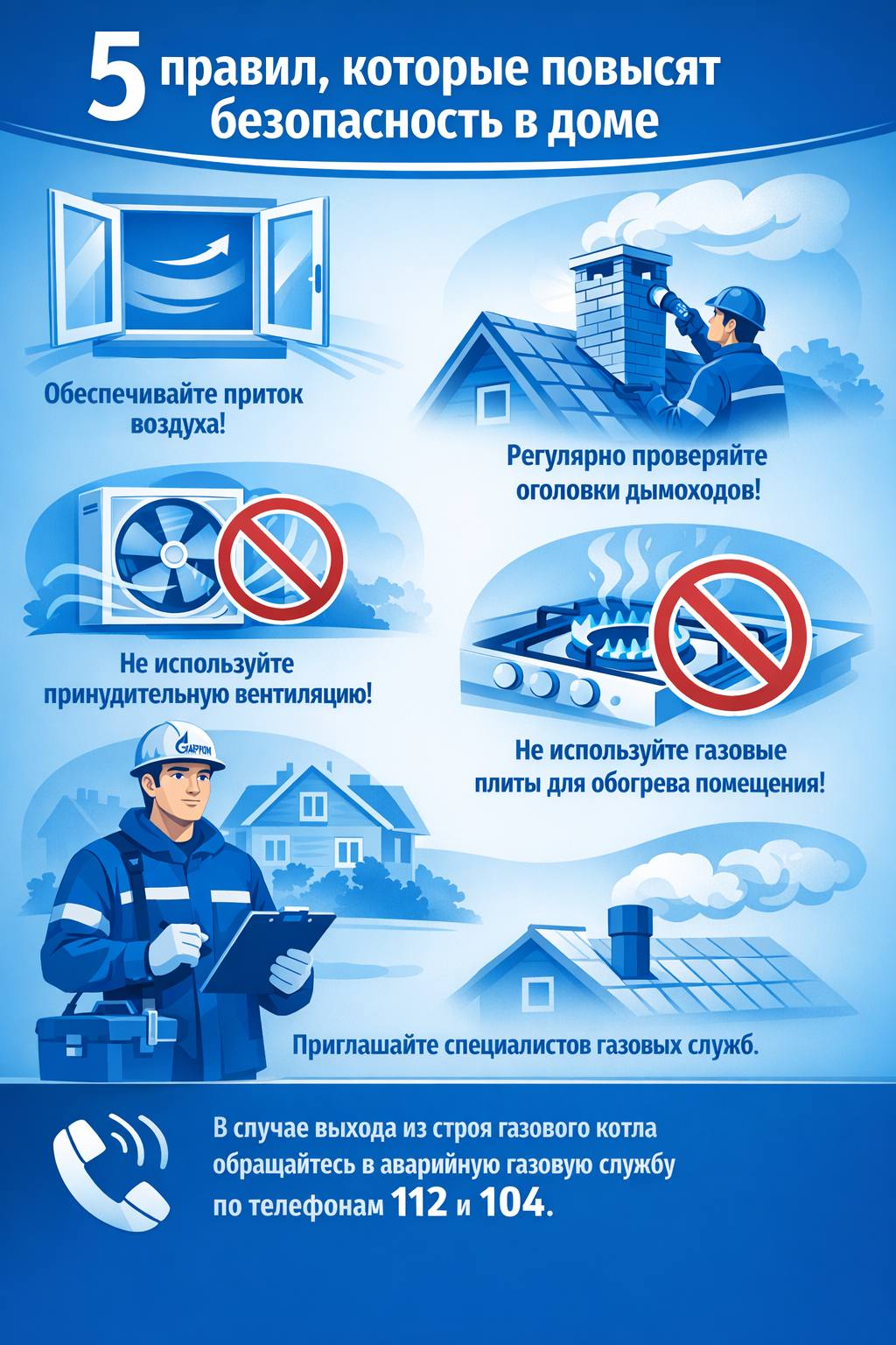 Зима, газ и открытые окна: 5 правил, которые повысят безопасность в доме