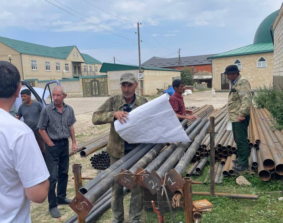 Ход строительства газопроводов в с. Герхмахи и Верхнее Мулебки Акушинского района